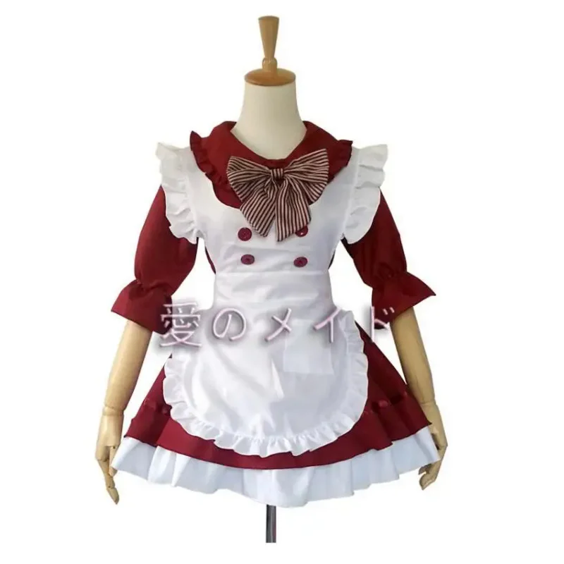 lolita french satin adult pink sissy maid long cosplay japanese anime kids sexy maid costumes women costume Fancy Dress Uniform