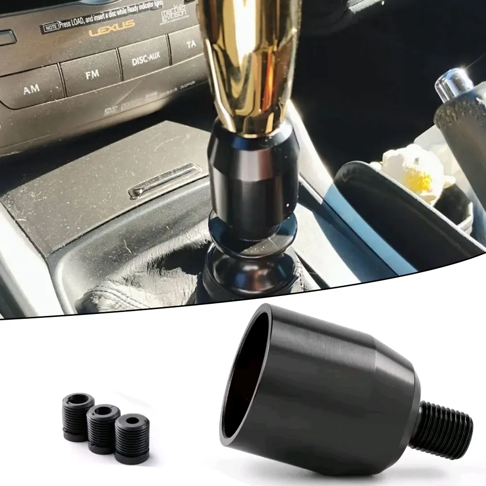 1pc Universal Car Gear Shift Knob M8 M10 M12 Thread Adapter Manual Shifter Lever Lifter Lockout Connector Auto Accessories