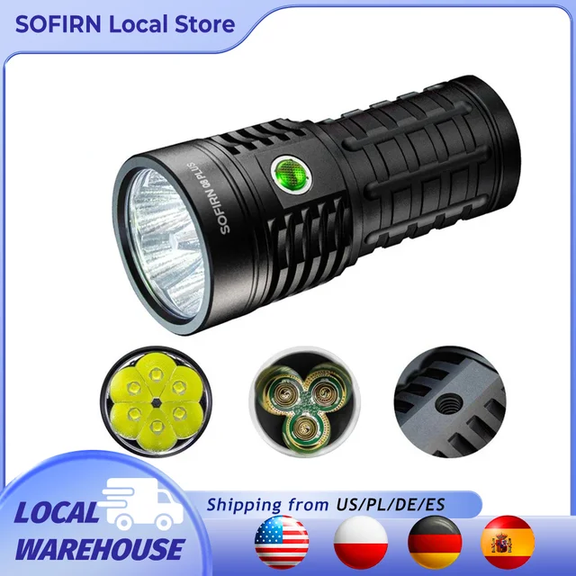 Sofirn Q8 Plus Super mocna latarka LED 16000lm USB C akumulator 21700 Anduril 2.0 latarka XHP50B ładowanie wsteczne