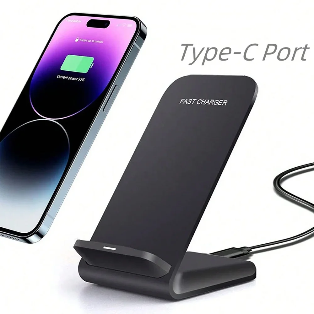 Wireless Charger Stand Pad For iPhone 16 15 14 13 12 Pro X XS Max XR 8 Samsung Xiaomi Induction Fast Charging Dock Station