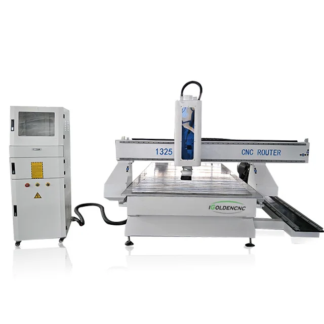 Cnc 4Th Axis Rotary Table 3D Wood Cutter Aluminium Cnc Router 1325 For Wood