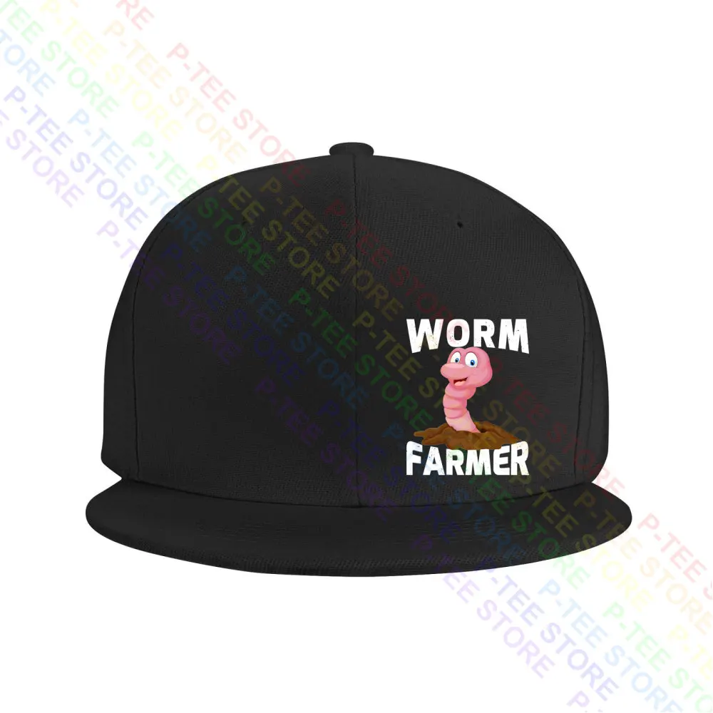 Worm Farming Compost Vermiculture Worm Farmer Baseball Cap Snapback Caps Knitted Bucket Hat