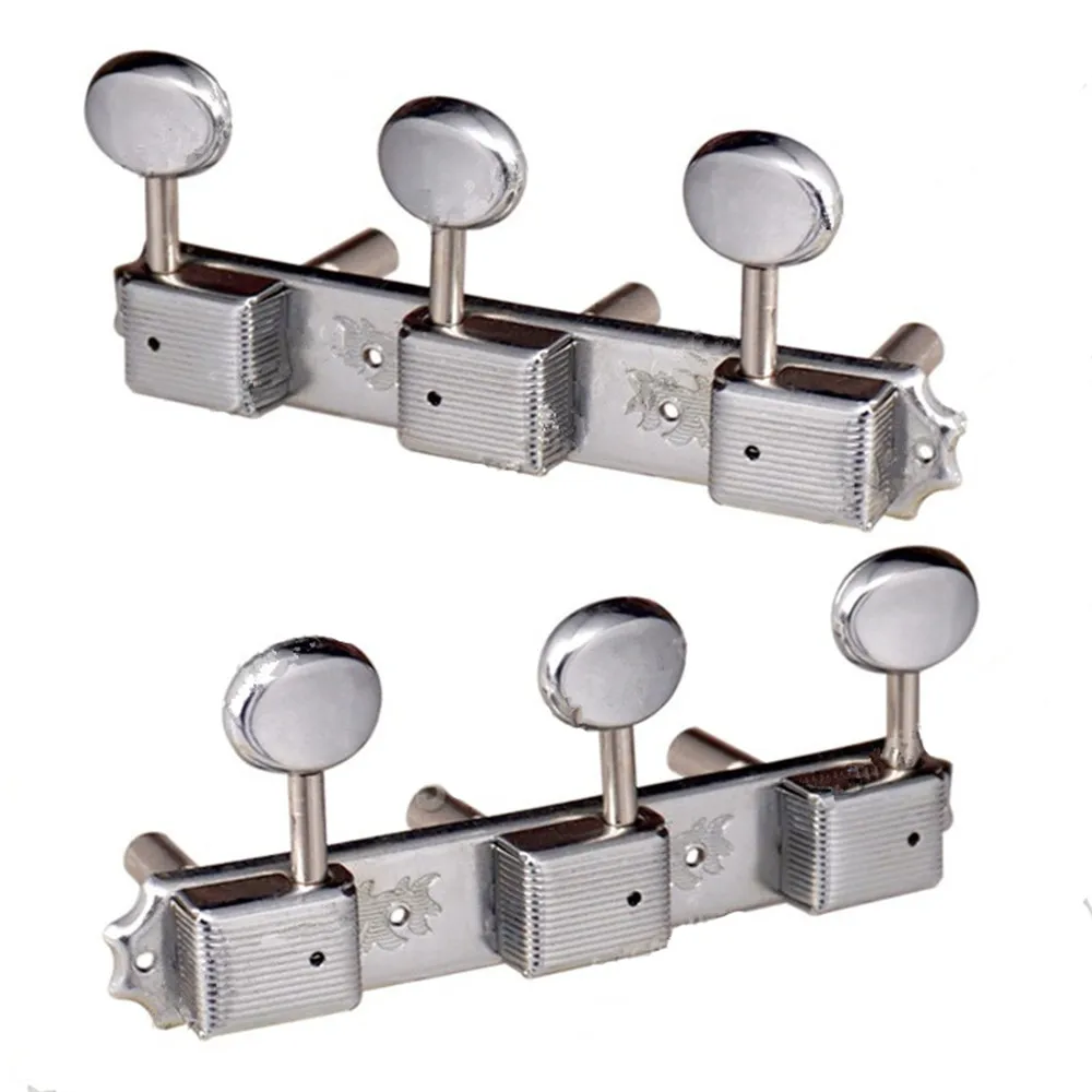 

3R3L/set Chrome Retro String Tuning Peg Tuners Machine Heads for Acoustic Classical Guitar Accessories Parts Musical Instrument