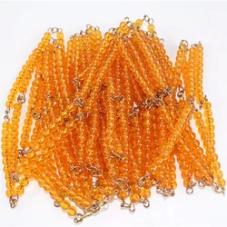 Montessori Materials Beads Toys Kids Math Toy Baby 1000 Golden Beads Chain Preschool for Children Preschool Unisex-Student Early