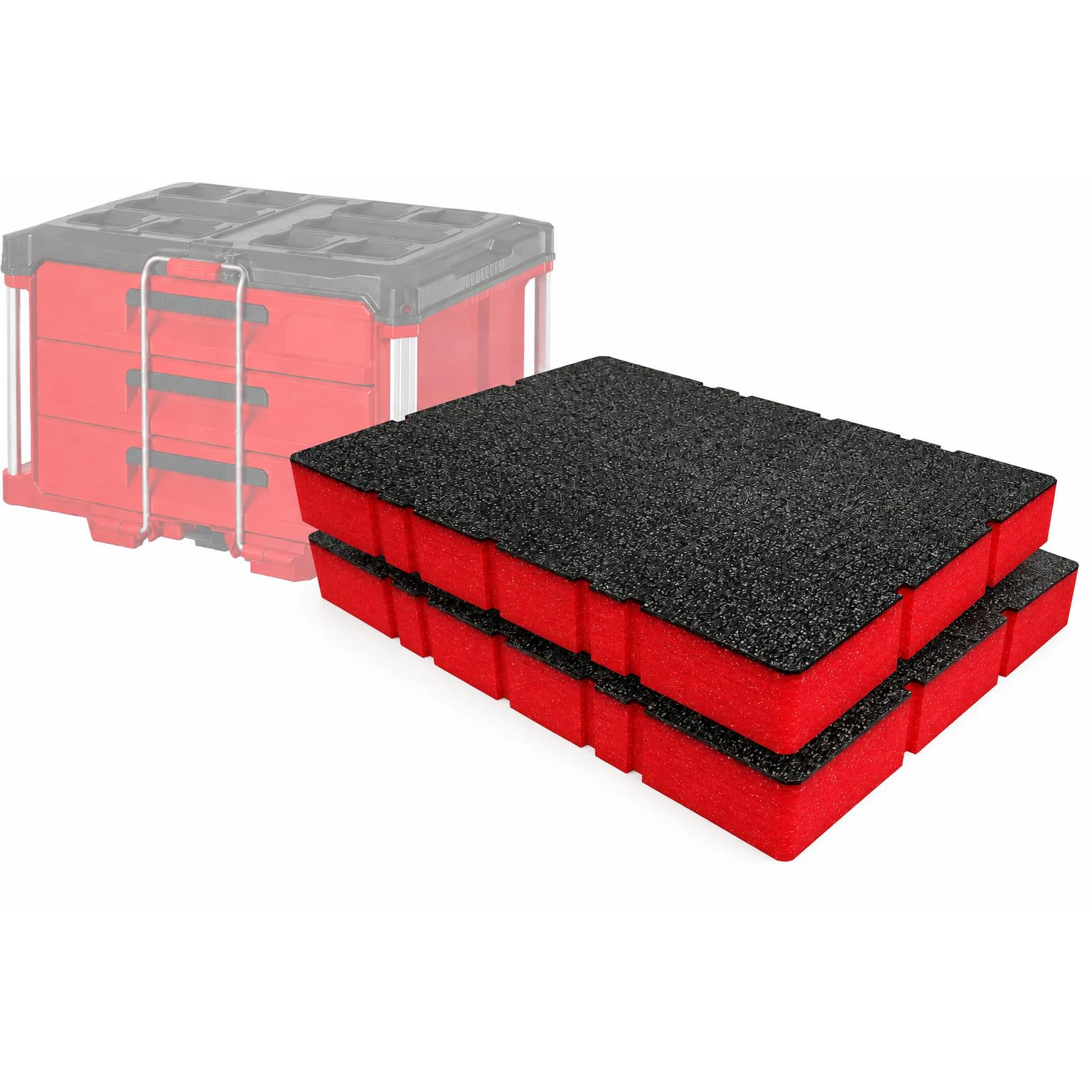 Shadow Foam – Foam Inserts Compatible With Milwaukee Packout Drawer Tool Box Foam Inserts For Tool Organisation,Storage Boxes