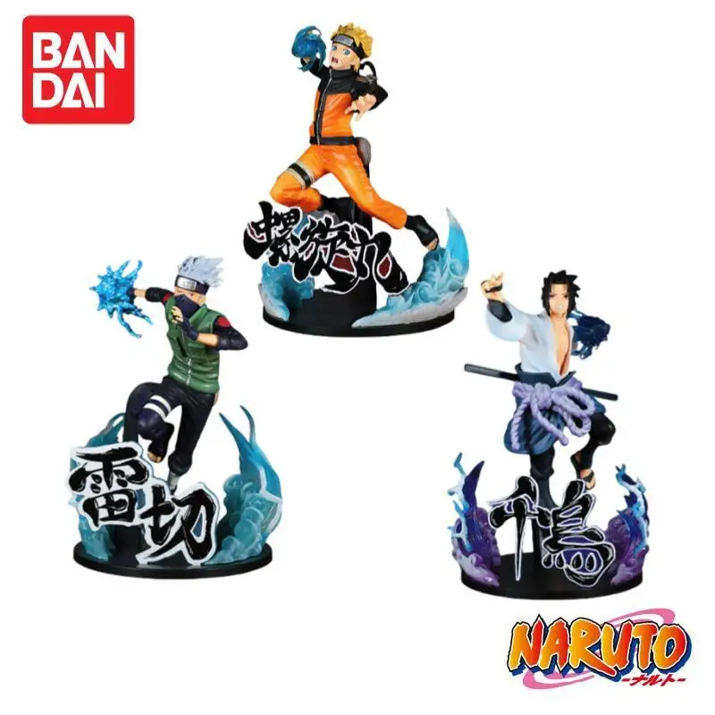 

In Stock Original Bandai Naruto Vibration Stars Shippuden Anime Figure Uchiha Sasuke Hatake Kakashi Action Figure Toys for Gifts