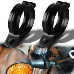 2Pcs Motorcycle Front Fork Clamp Turn Signal Light Mount Bracket Holder 32mm-41mm Universal Fit For Honda Kawasaki Suzuki Yamaha