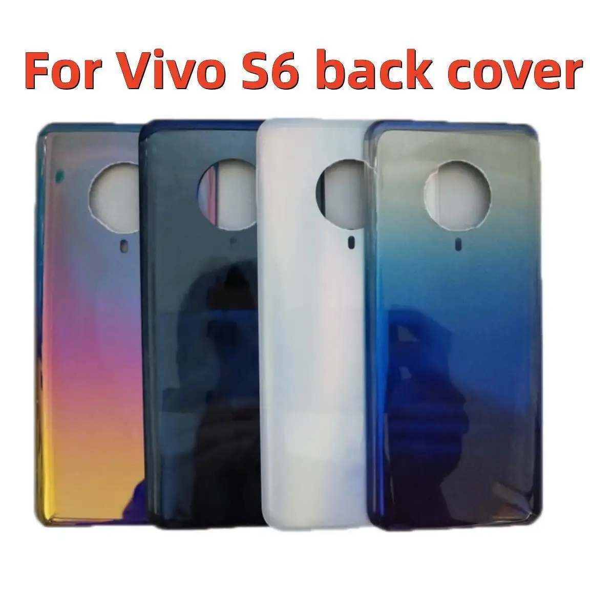 Новая задняя крышка для Vivo S6 V1962A V1962BA, крышка батарейного отсека, задняя дверь, корпус, запасные части Новая задняя крышка для Vivo S6 V1962A V1962BA, крышка батарейного отсека, задняя дверь, корпус, запасные части
