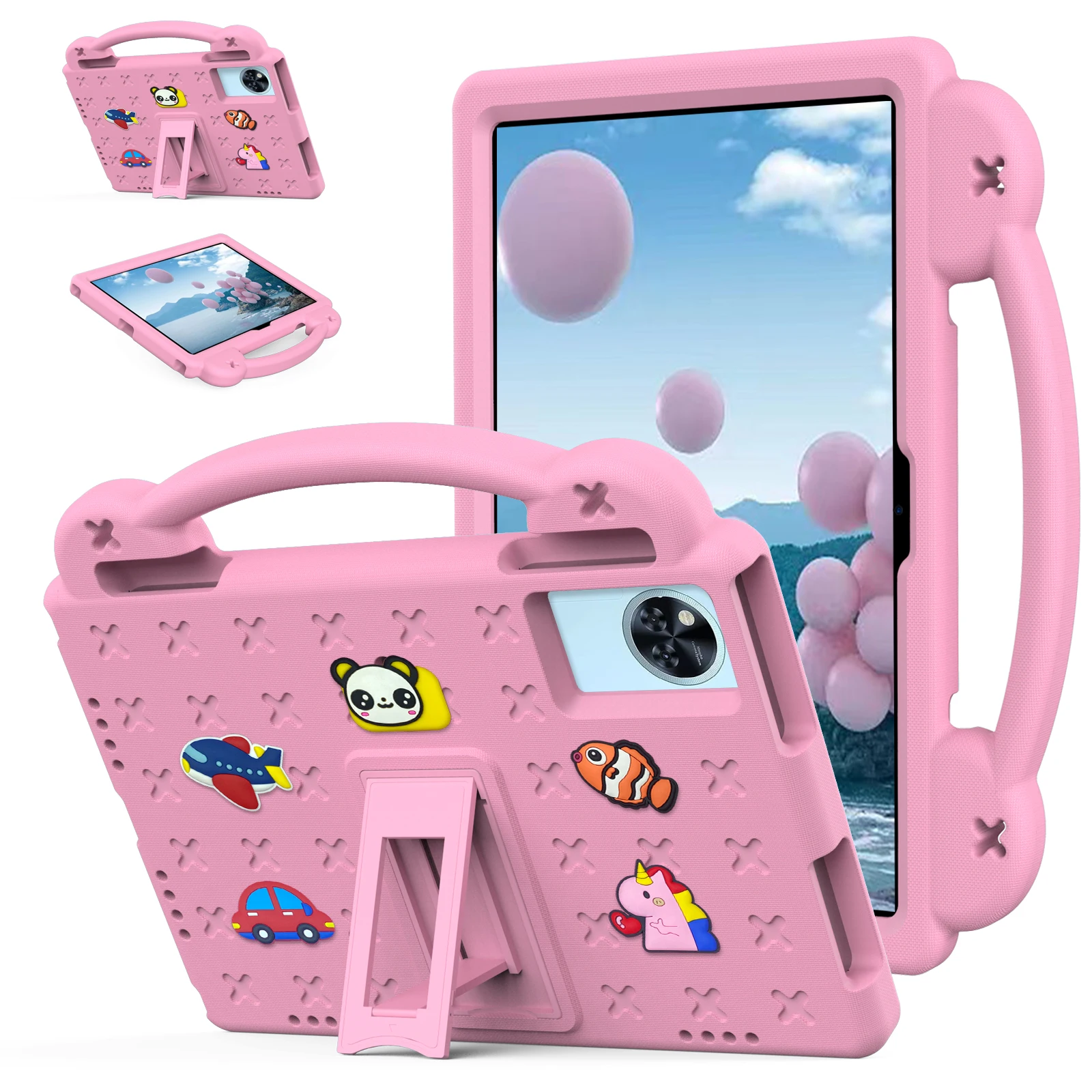 

EVA Kids Cute Case Universal For Lenovo Xiaoxin Pad 11 2025 TB335FC Idea Tab 11 2025 TB336 Built-in Kickstand DIY Funda Cover