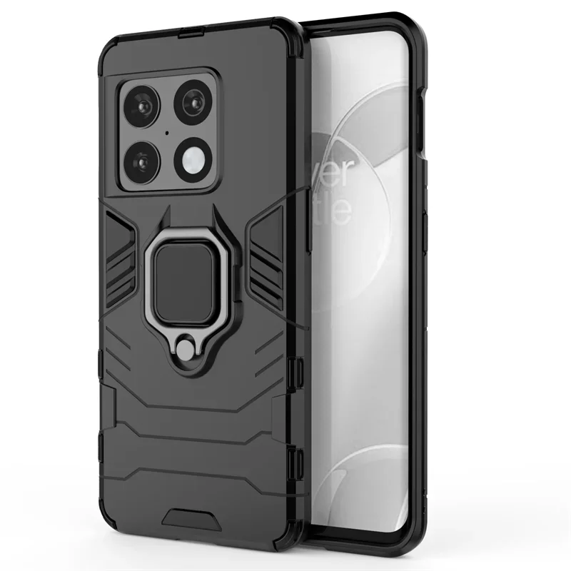 For Oneplus 10 Pro 5G Case Silicone Shockproof Bumper Armor Phone Case For One Plus 10 Pro 10Pro Magnetic Holder Ring Back Cover