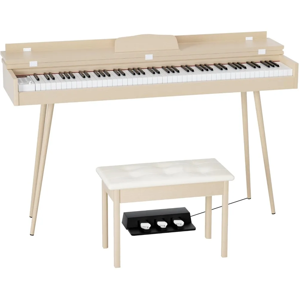 88- Key Hammer Weighted Digital Keyboard Piano, Full-Size Electric Piano keyboard, with 3-Pedal, Multi-Functional Keyboard