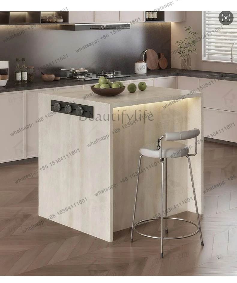 removable single island table dining table cabinet, falling table storage integrated kitchen cabinet
