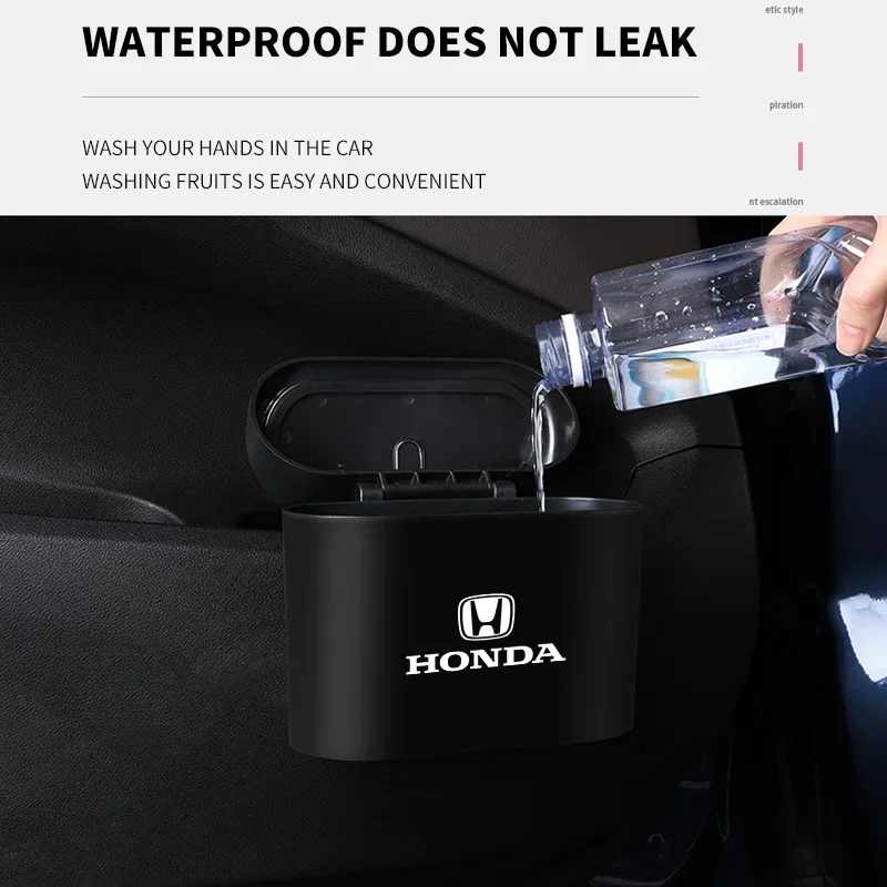 Car Trash Can Car Seat Back Door Hanging Storage Box For Honda Civic Accord Fit CRV Jazz Odyssey Insight Legend HRV Accessories