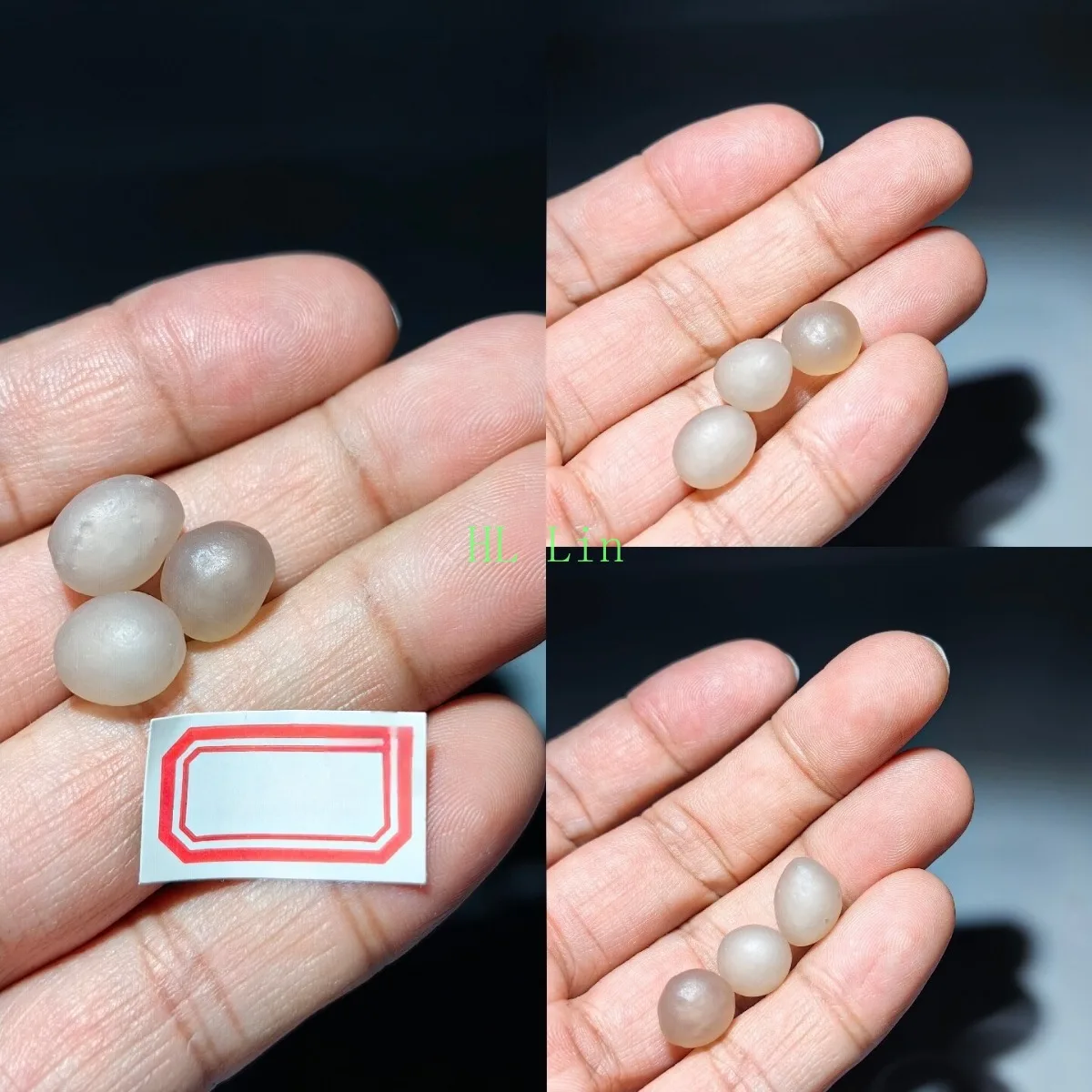 Translucent Beauty Candy Agate,Glass Vial Set,10-15mm Natural Unpolished,Smooth Texture, Crystal Display Collection.Candy Agate