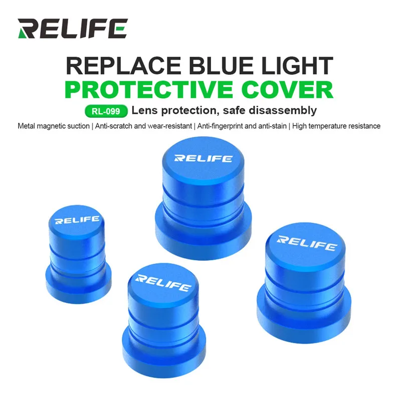

RELIFE RL-099 13/12/11/9 мм металлическая магнитная защита объектива для обслуживания мобильного телефона, крышка с синим светом, защита от царапин, камера
