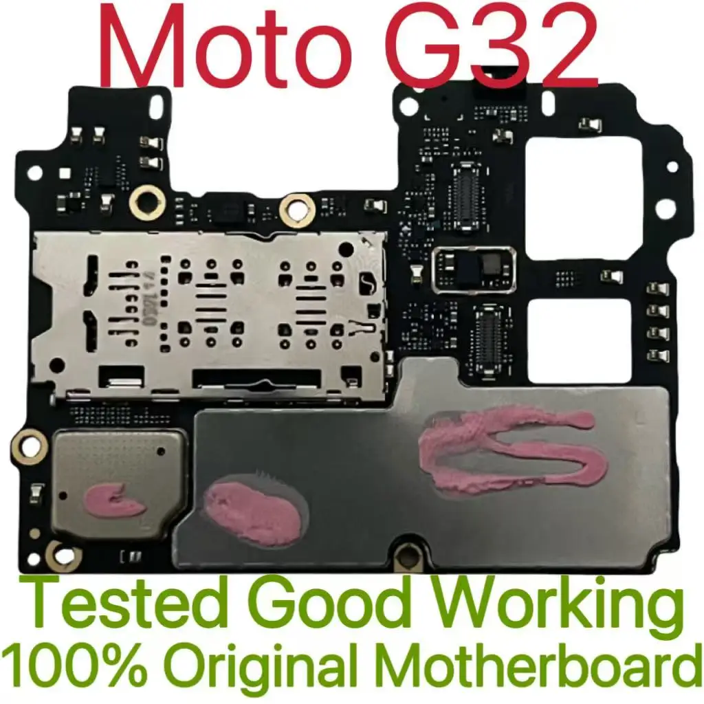 Global Version Original Unlocked Motherboard for  Moto G32 Tested Circuit Plate Main Logic Board for Moto G32