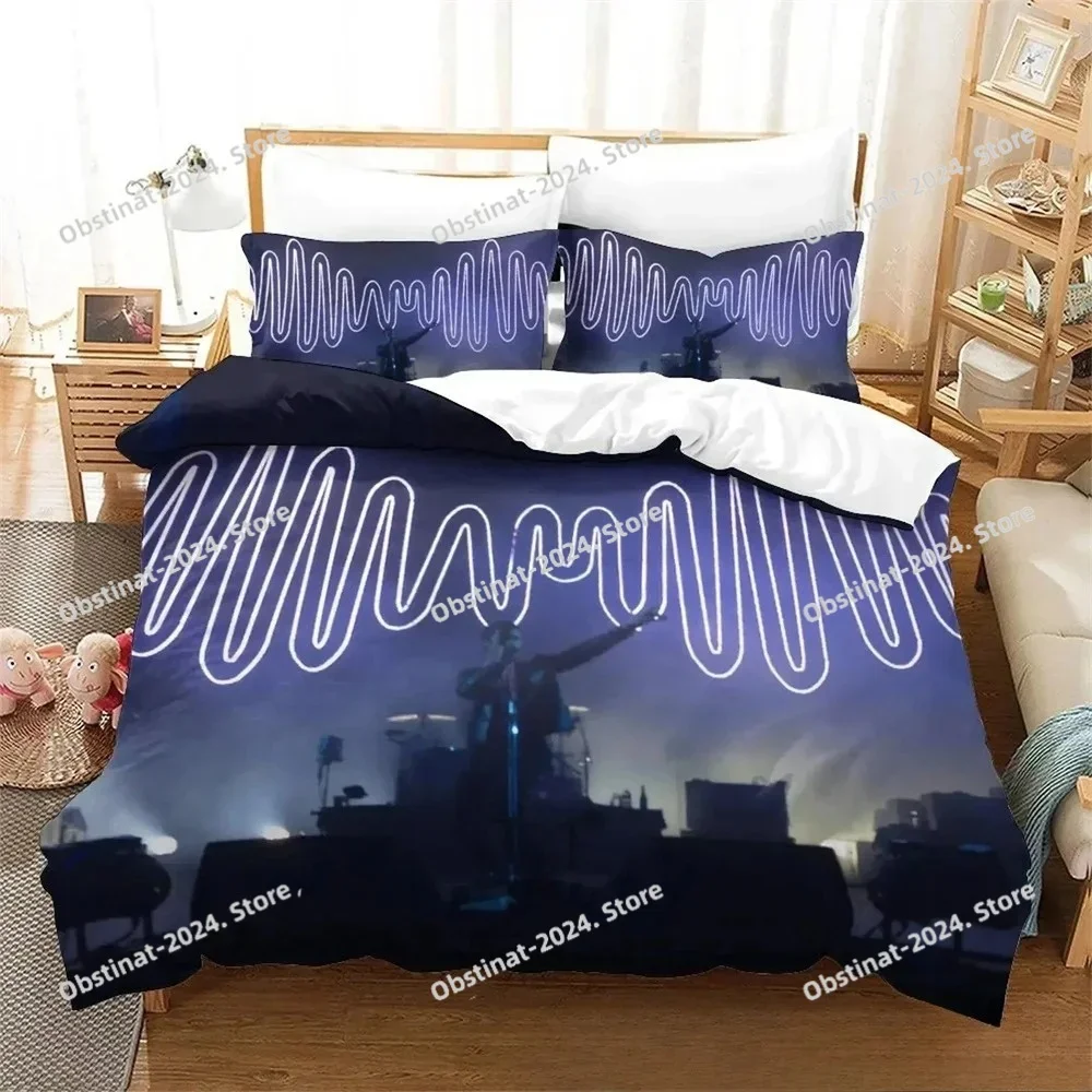 

Top 3D Print Fashion Arctic Monkeys Band Bedding set Printed Duvet Cover Pillowcase Single Double Queen Super For King Size Sets