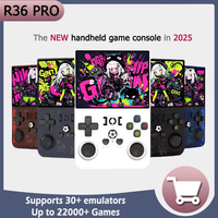 Open Source R36pro Retro Handheld Video Game Console Linux System 3.5 Inch IPS Screen Portable Pocket Video Player 64GB Games