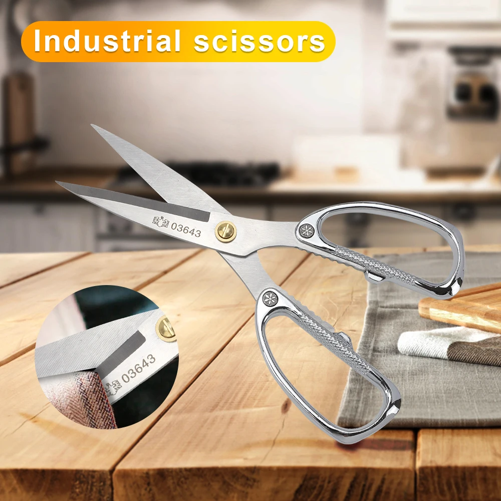 O50 Multifunction Scissor Industrial Zinc Alloy Professional Kitchen Scissors Sewing Tailor Scissor Food Cloth Cutting Tool