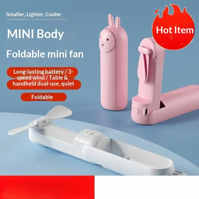 Mini Mini Fan  Handheld Fan  Folding Fan  Portable Portable  Outdoor  Long Battery Life
