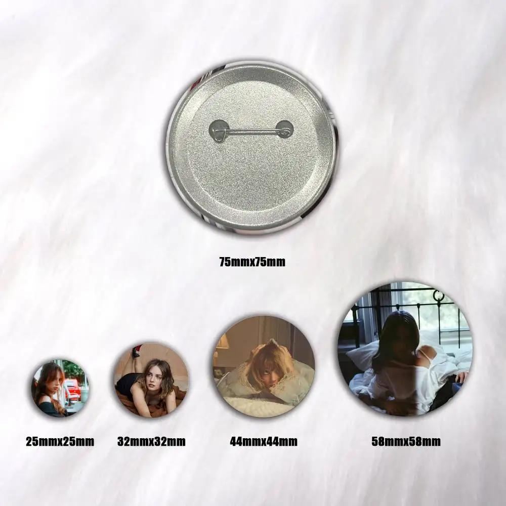 Actor M-Maya H-Hawke  Pins Badges Round Laser Badge Brooch Clothes Backpack Accessories