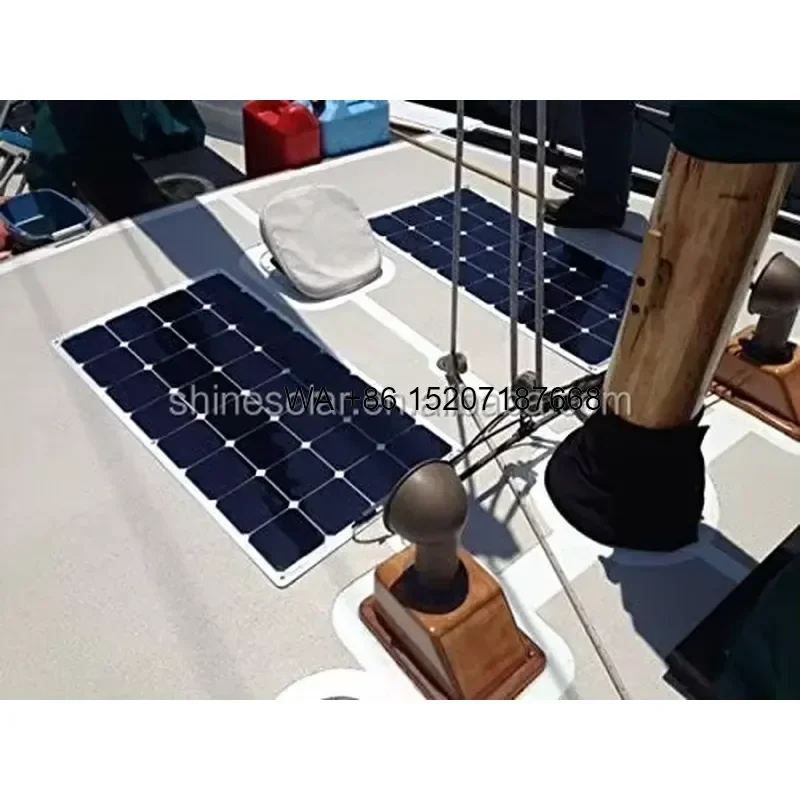Wmwmnu High Quality Lightweight Anti-corrosion Waterproof SunPower Flexible Solar Panel 60w 120w 340w 48v Bendable for Boat