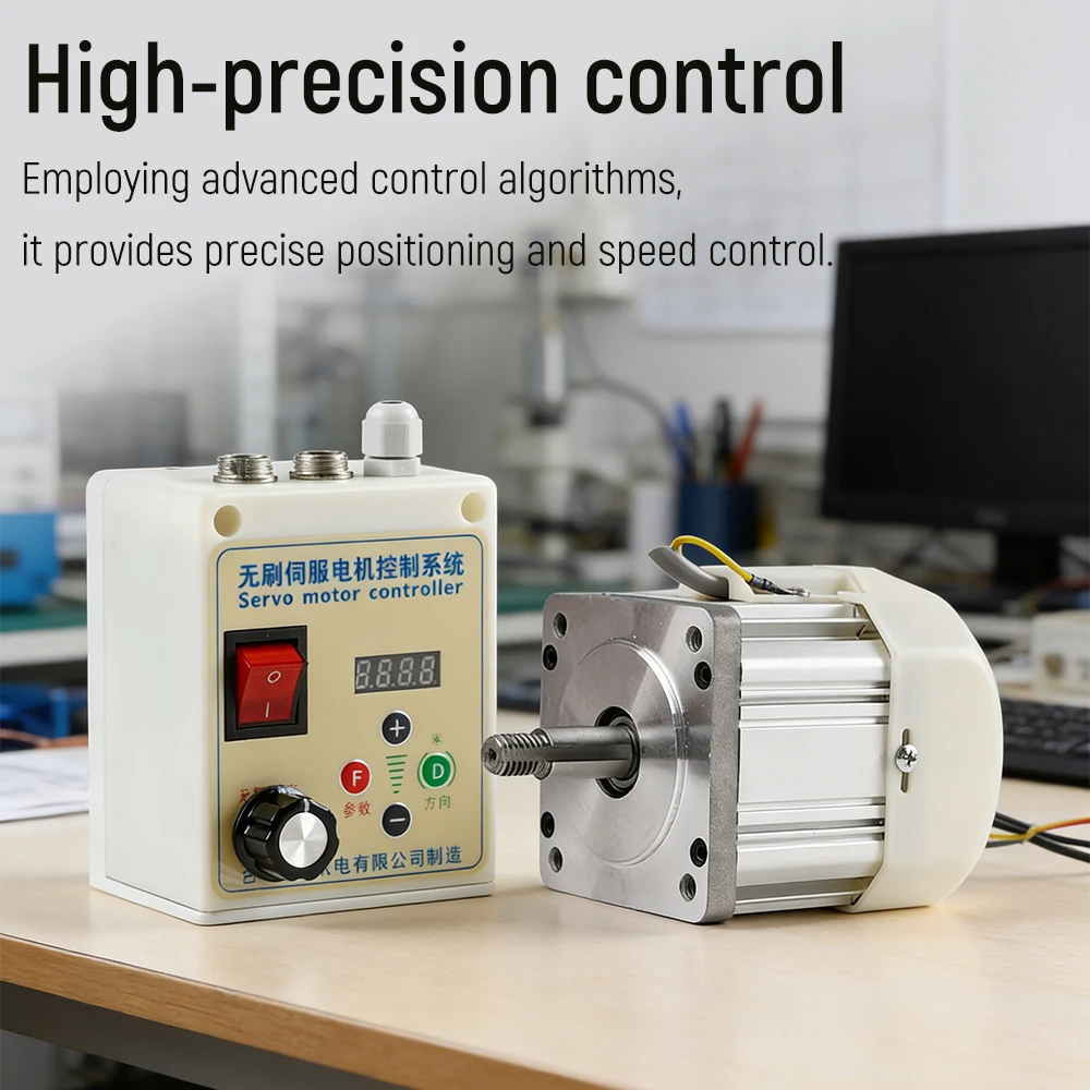 Permanent Magnet DIY Servo Motor Controller Kit Woodworking BLDC Servo Controller Lathe Machine Driver Brushless Motor