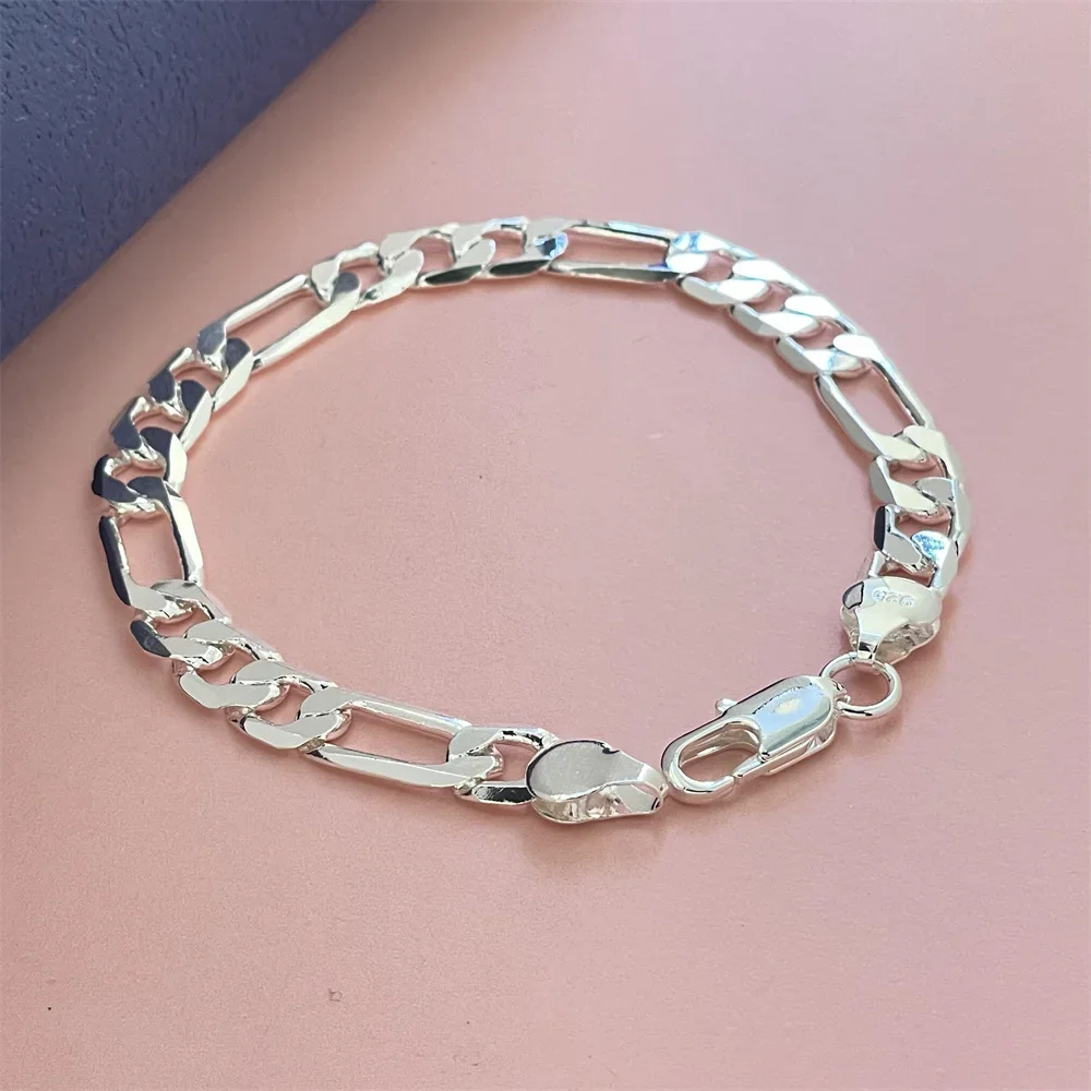 8Mm 3:1 925 Sterling Zilveren Armband Ferrero Dames Classic Fashion Party Sieraden Cadeau