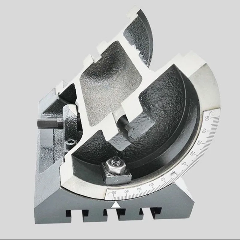 

7 Inch Milling Machine Drilling Machine Adjustable Angle Turntable Tilting Table Angle Working Table for Milling Machine