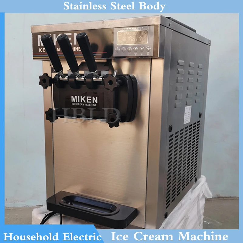 

Soft Ice Cream 110v/220v 3 Flavors Strawberry Sundae Machine 110V 220V