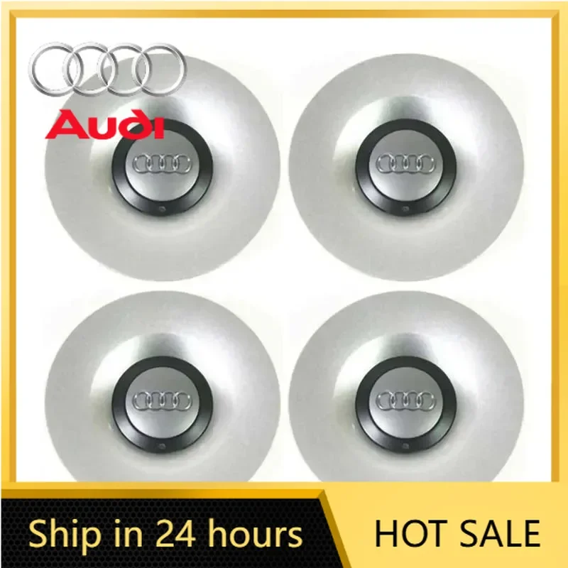 

2026 Hot For Audi 4pcs Car Accessories 4E0601165A 8E0601165H Wheel Center Hub Caps Rims Cover Cap For Audi A3 A4 B5 A6 S4 B6 TT