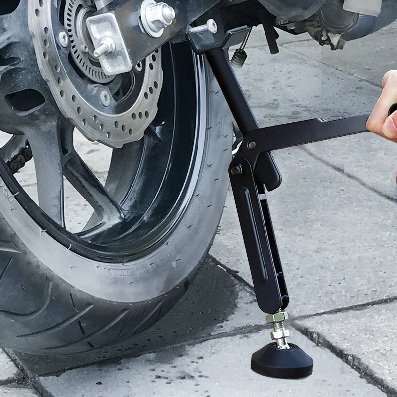 Motorcycle Folding Lifting Support Frame Foldable Heavy Lift Stand Stable Crane Frame For Motorcycle Accessories image 2