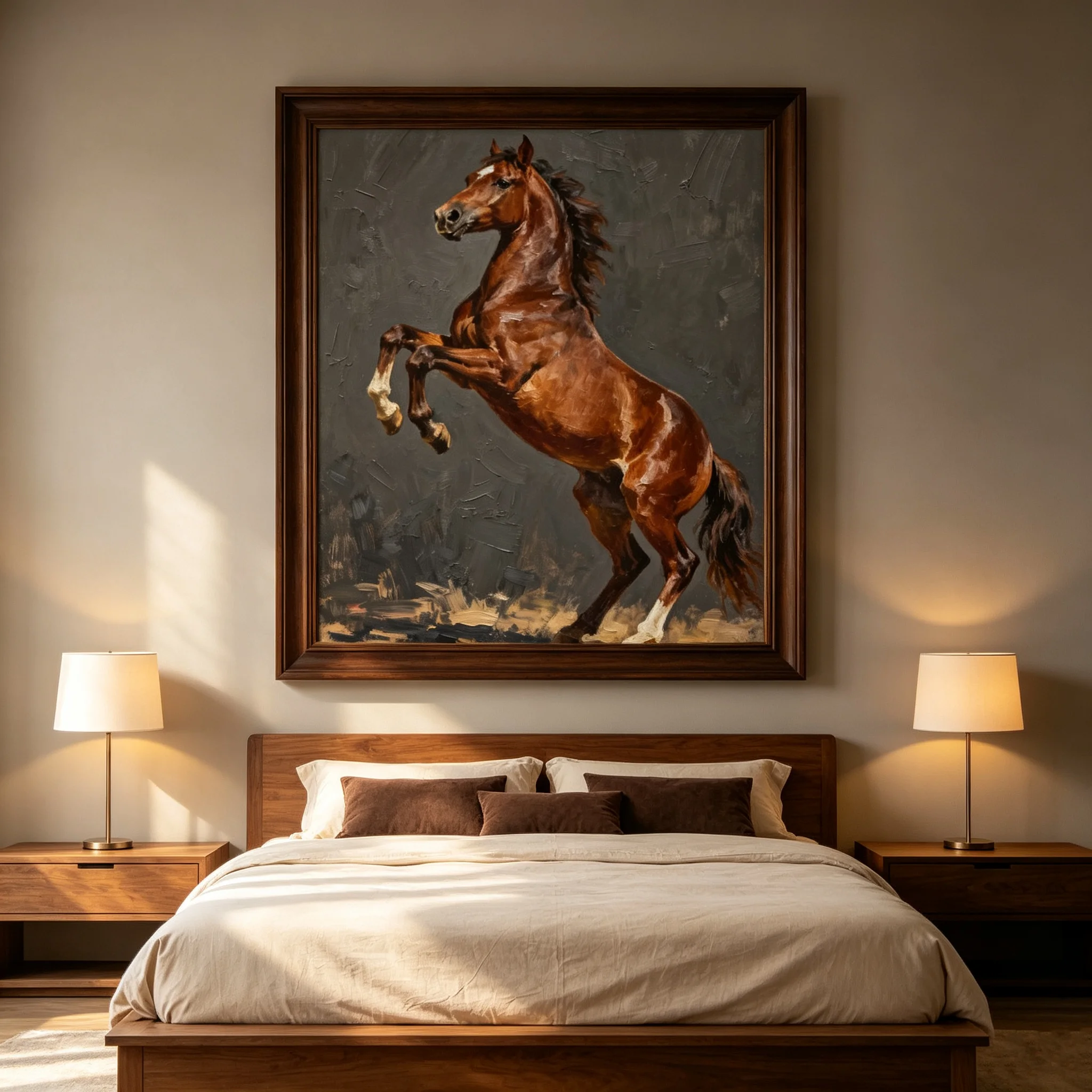 Animal Horse Canvas Painting Wall Art Pictures Animals Poster Print Drawing for Living Room Home Decoration