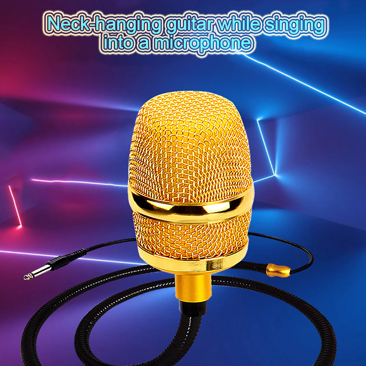 

GAM-11 snake microphone neck hanging wired microphone for playing and singing, dynamic wired microphone guitar sound
