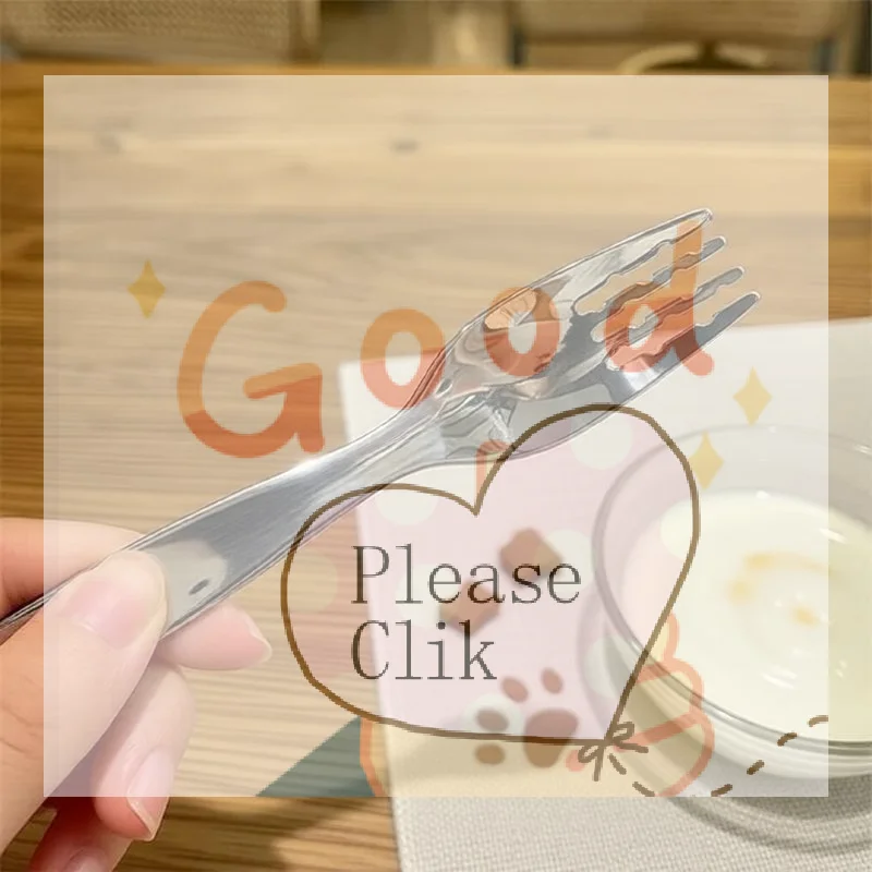 Food Snacks Ideas For Kids - 【HG】Conjunto compacto de colher e garfo