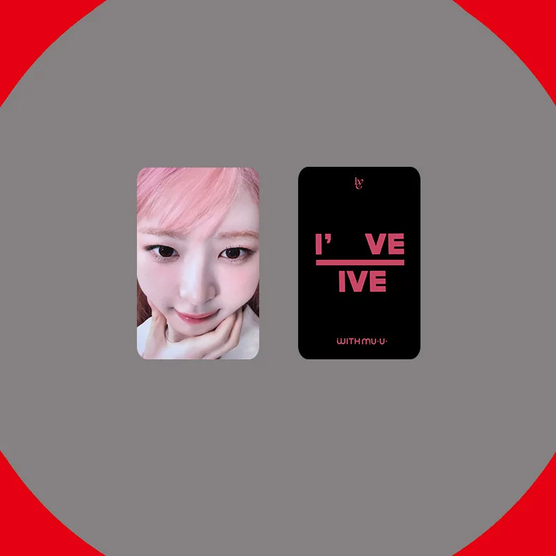 6pcs/set Kpop Idol IVE Lomo Cards Photocards Photo Card WITHMUU Postcard for Fans Collection