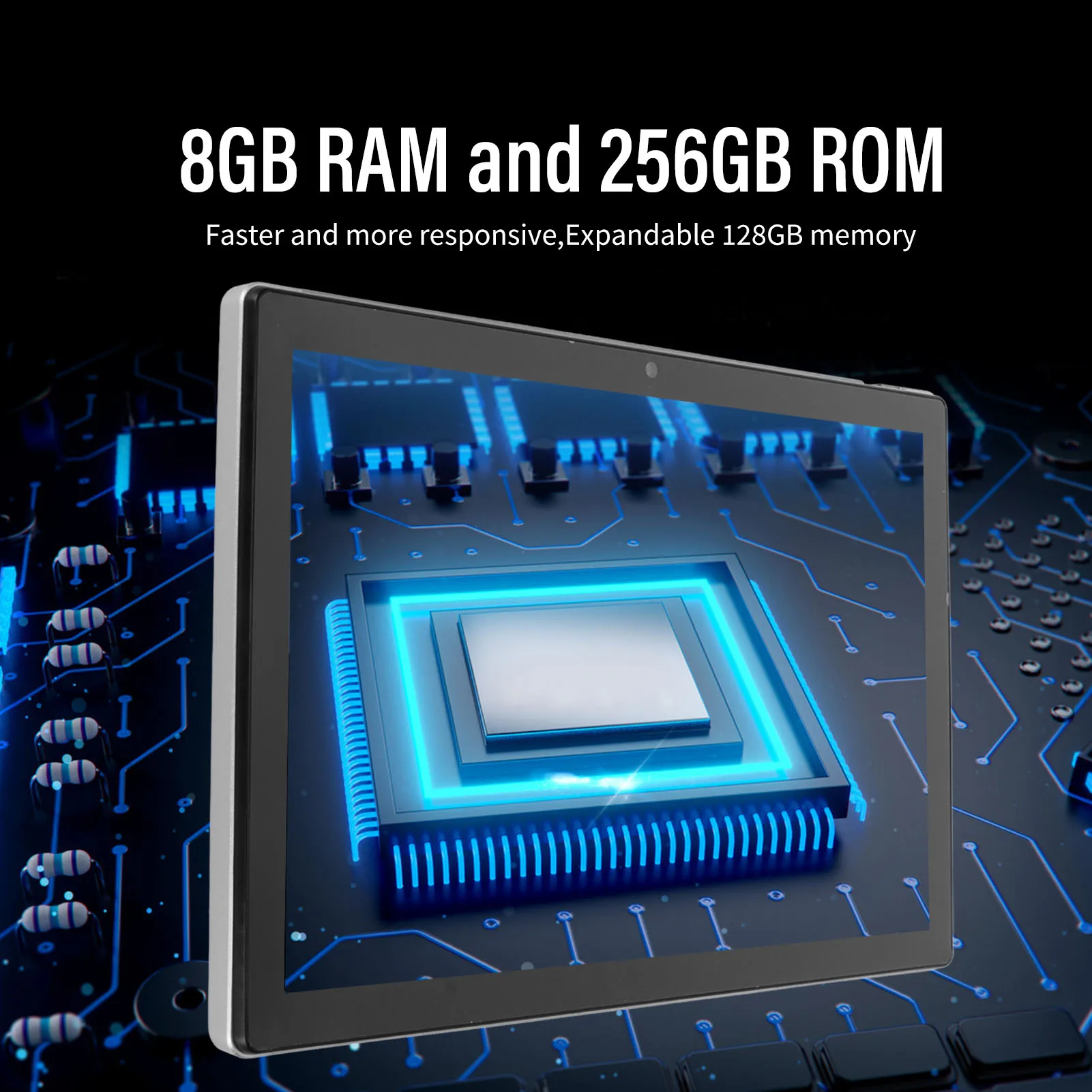 

For Android 13 Tablet 10.1 Inch Tablet for Android 13 8 CPU 8GB 256GB Support 4G Network 7000mAh Battery 5G WIFI Tablet