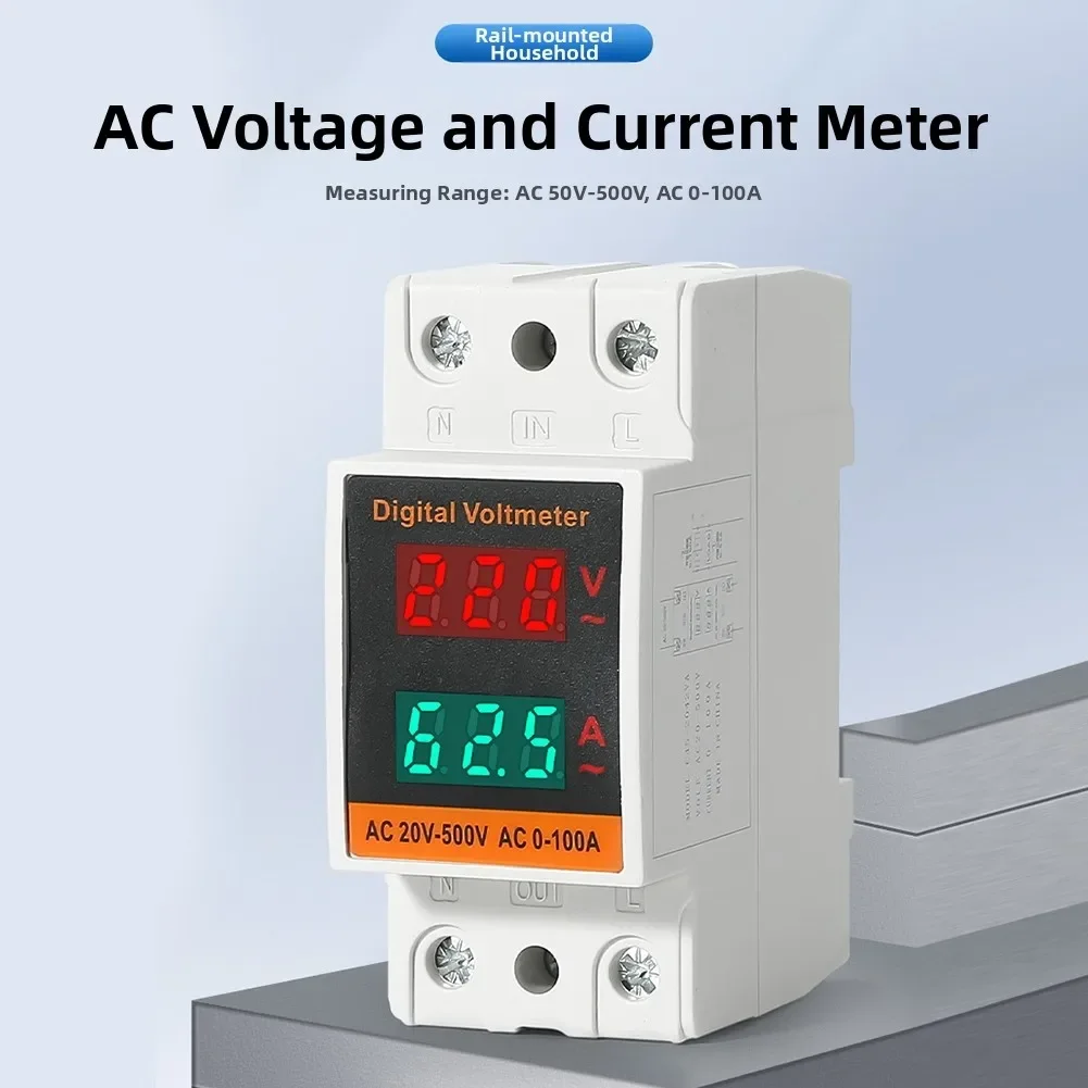 Energy Monitoring Dual Display Meter Instrument Part High-precision Measurement Multi-functional Use Real-time Energy Insights