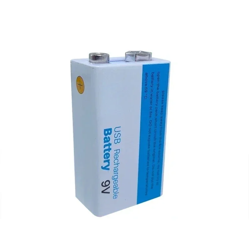 For Multimeter Microphone Toy Remote Control KTV Use 9V 6800mAh Li-ion Rechargeable Battery Micro USB Batteries 9V Lithium 4pcs