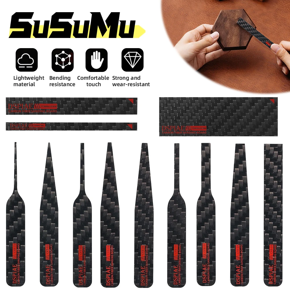 DSPIAE Carbon Fiber Sanding Stick Military Model Making Tool  CB-S CFB-S01 CFB-S02 CFB-S03 Assembly Retrofit Gundam Hobby DIY