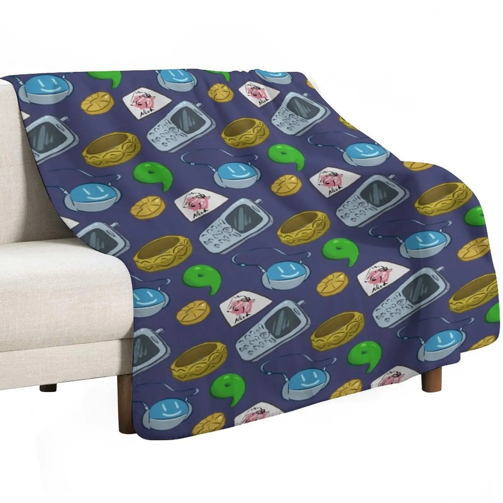 Ace Attorney Pattern Throw Blanket Breathable Lightweight Blanket for Adults Kids