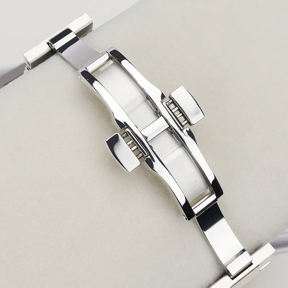 40mm Silberne NH35 Uhrengehäuse Armband Saphirglas Passend für Mod PRX Super Player NH34 NH35 NH36 NH38 NH70 4R36 Uhrwerksteile – Detail 7