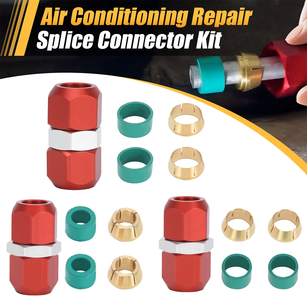 800-640 800-641 800-642 Air Conditioning Repair Splice Connector Kit for AC Line Splice Connectors Repair Kit 5/8'' 3/8'' 1/2''