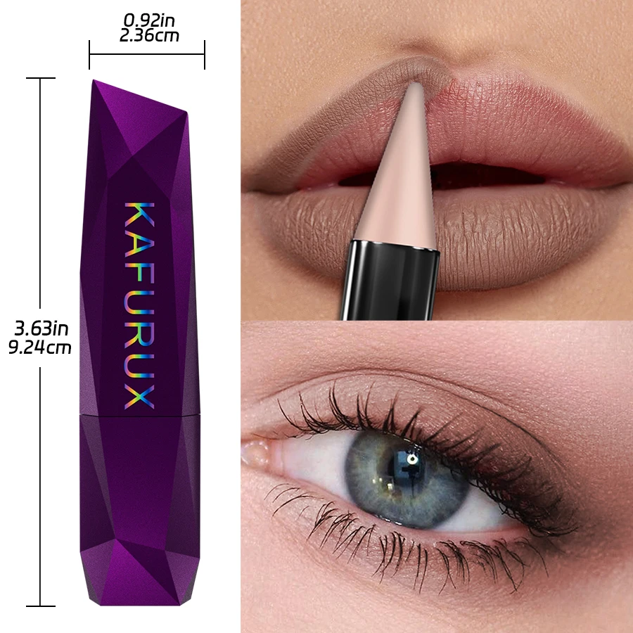 マットセクシーリップスティック色落ちしないブラウンリップスティックペン輪郭ティント1PCリップライナー持続性アイ＆リップ韓国メイクギフトリップグレージ