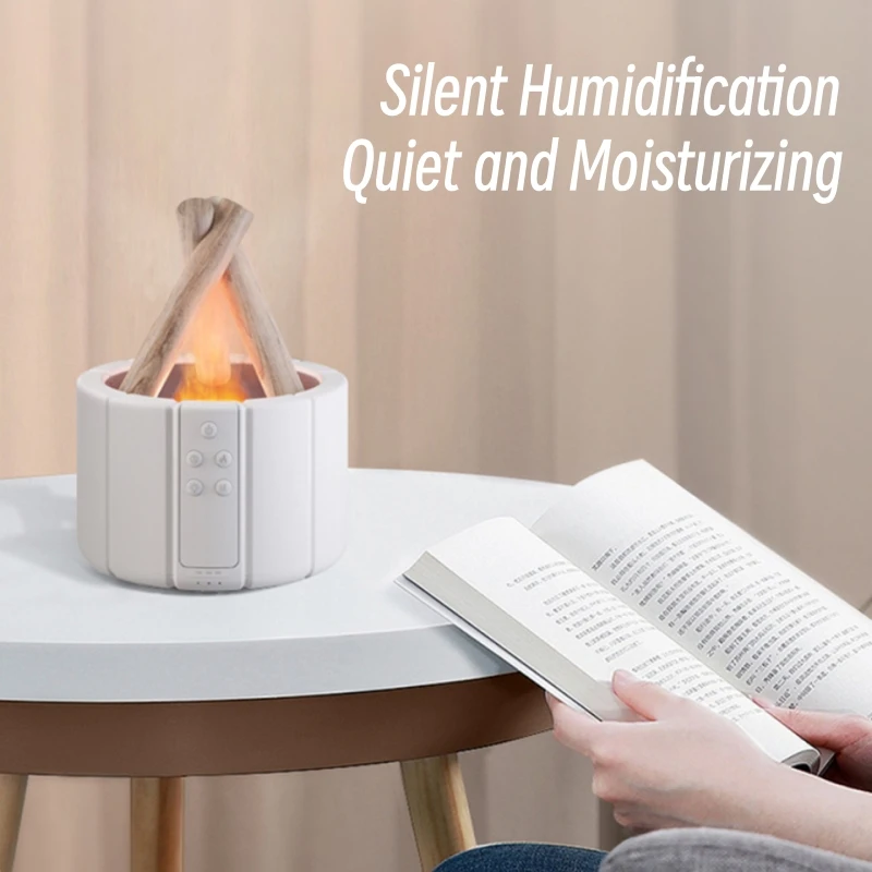 Bonfire Aromatherapy Essential Oil Diffuser Remote Control USB Ultrasonic Air Humidifier with Flame Lamp Home Aroma Diffusor