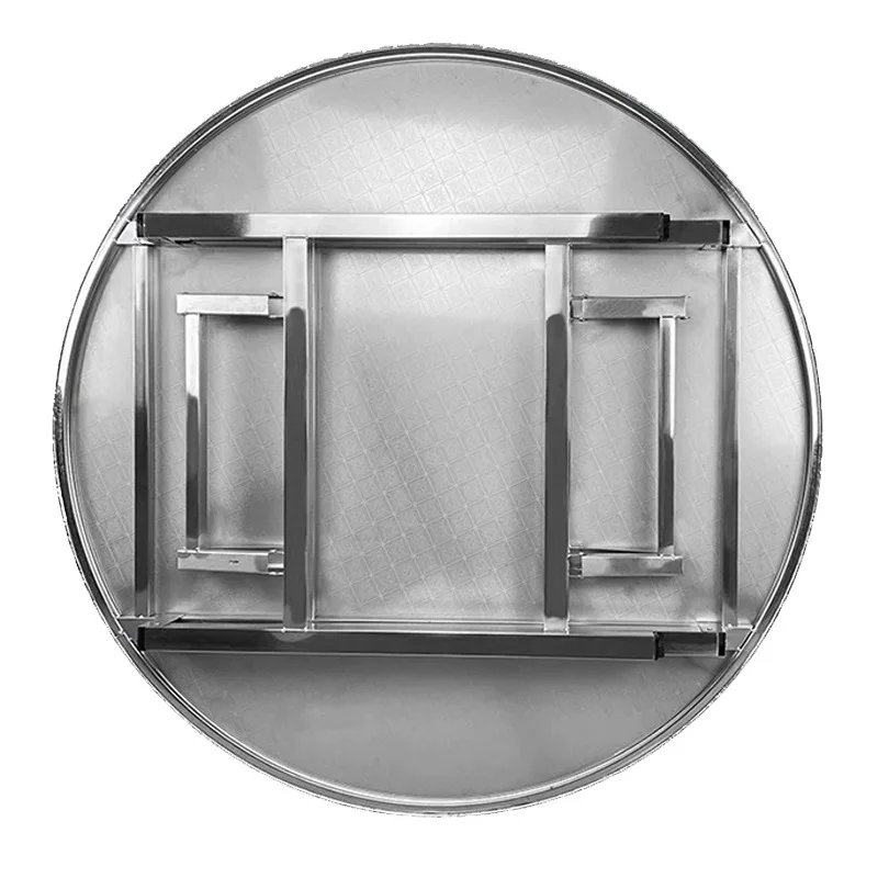 

304 stainless steel round table, foldable and thickened multi-functional household outdoorl large round table for eating