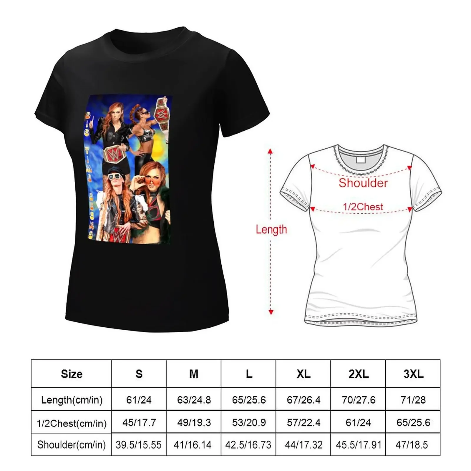 T-shirt graphique Big Time Becks pour femmes, vêtements esthétiques, t-shirts classiques, mode