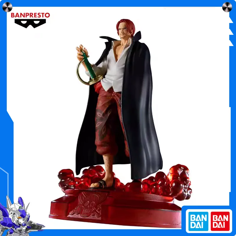 

One Piece THE Departure Shanks Red-Haired Anime Figure Banpresto Authentic Statue Collectible Model Toy Peripheral Fast Shipping