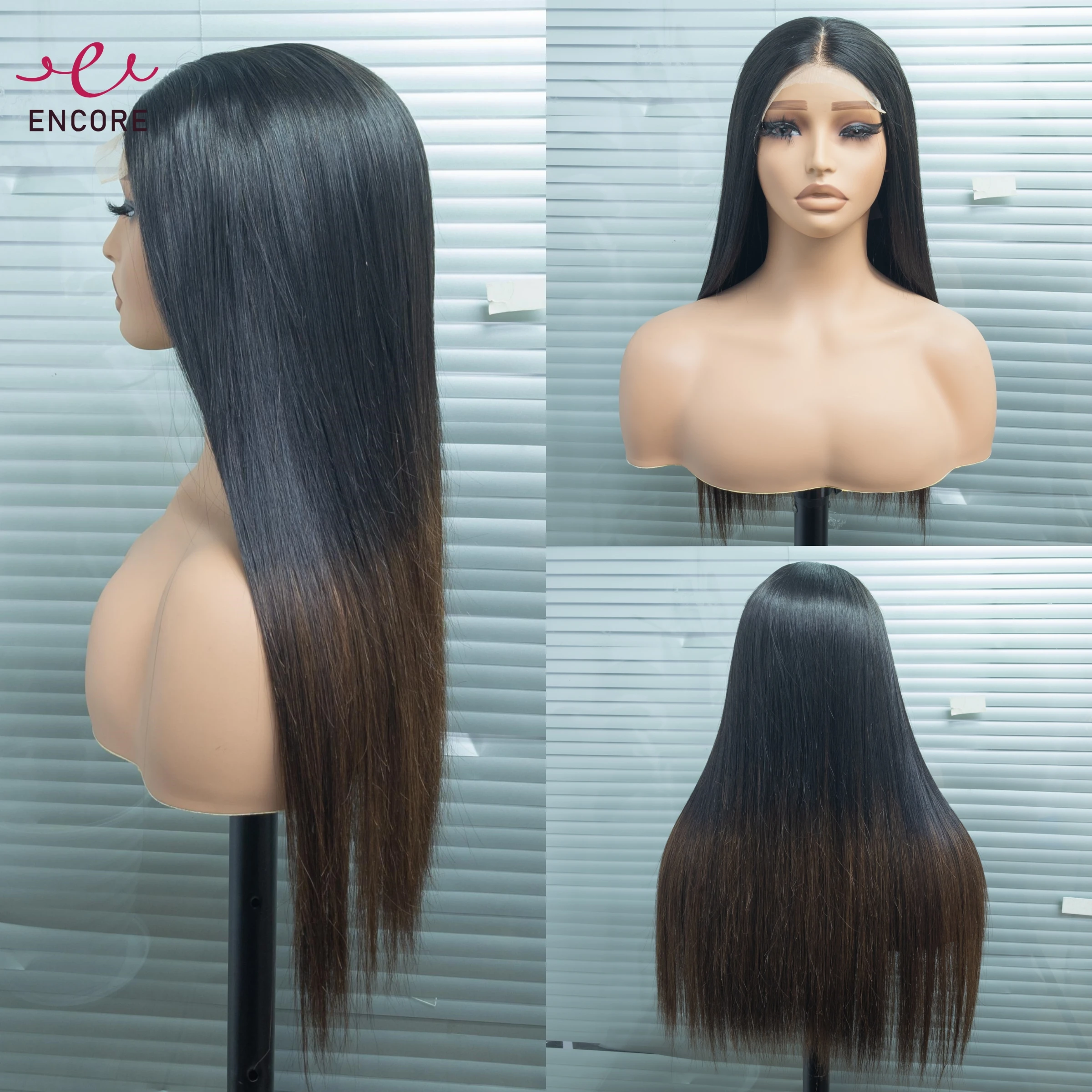 

20Inch 5x5 HD Lace Closure Hair Wigs Bone Straight Human Hair Wigs 300% Density Brown Vietnamese Human Hair Wigs Preplucked