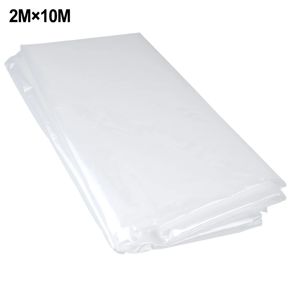 Garden Cover Greenhouse Film 2M*6M 2M*10M Waterproof DIY Foldable PVC Transparent UV-resistant Cold Protection